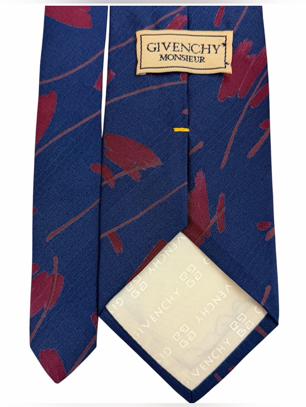 Givenchy Blue Floral Silk Tie